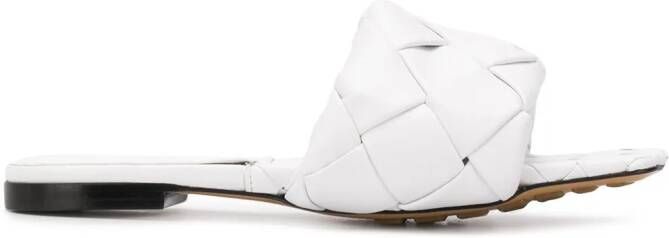 Bottega Veneta BV Lido flat sandals White