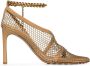 Bottega Veneta chain-trimmed 100mm mesh sandals Neutrals - Thumbnail 1
