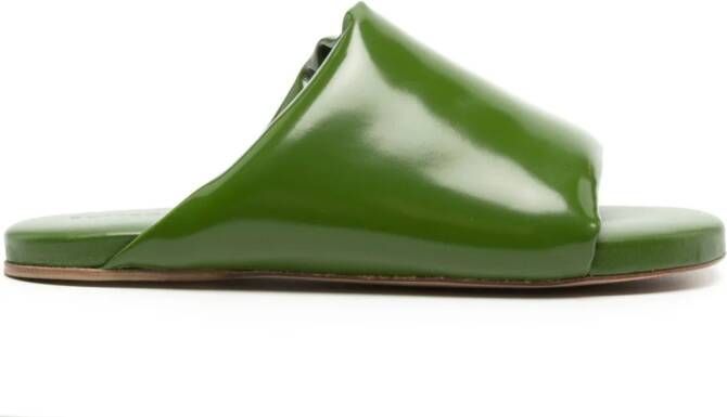 Bottega Veneta Cushion padded slides Green