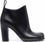 Bottega Veneta heeled leather boots Black - Thumbnail 1
