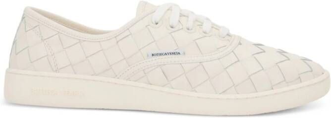 Bottega Veneta interwoven leather sneakers White