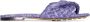Bottega Veneta Intrecciato square toe slide sandals Purple - Thumbnail 1