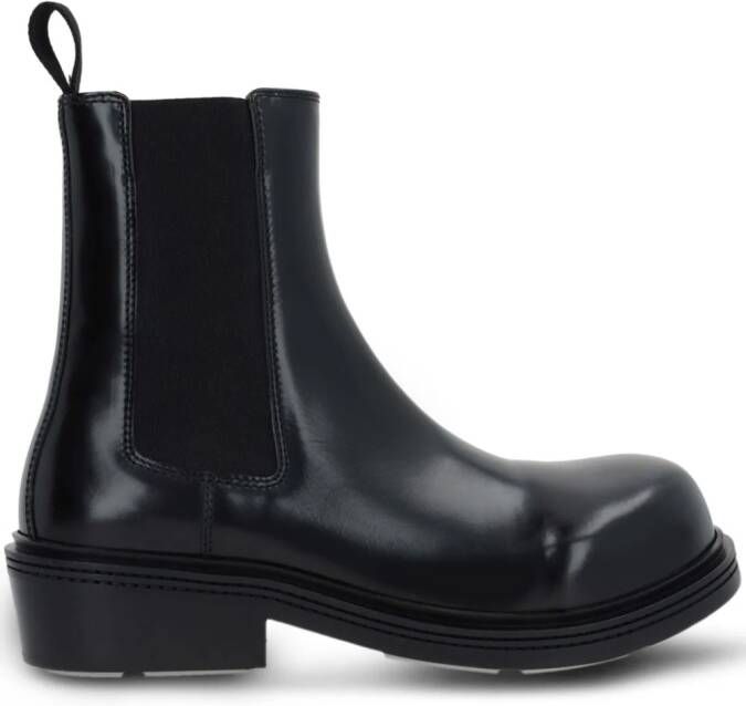 Bottega Veneta leather chelsea ankle boots Black