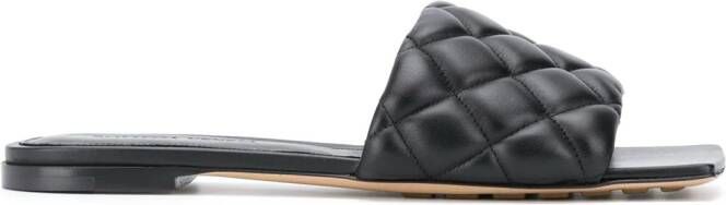 Bottega Veneta padded open-toe sandals Black