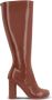 Bottega Veneta patent leather knee-length boots Brown - Thumbnail 1