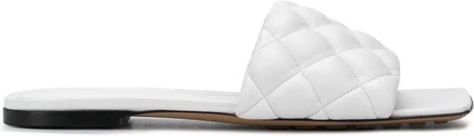 Bottega Veneta quilted mule sandals White