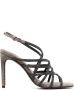Brunello Cucinelli 110mm heeled suede sandals Grey - Thumbnail 1