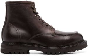 Brunello Cucinelli ankle lace-up boots Brown