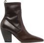 Brunello Cucinelli ankle leather boots Brown - Thumbnail 1
