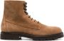 Brunello Cucinelli ankle-length suede boots Brown - Thumbnail 1