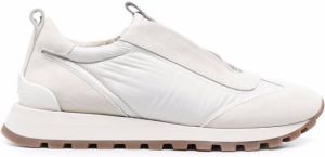 Brunello Cucinelli bead-embellished low top sneakers C6280 BIANCO