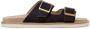 Brunello Cucinelli buckle-fastened suede sandals Black - Thumbnail 1