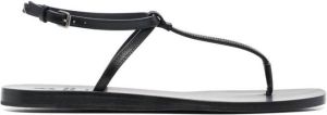 Brunello Cucinelli buckle-fastening open-toe sandals Black