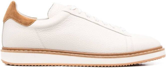 Brunello Cucinelli contrast-trimmed low-top sneakers White