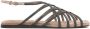 Brunello Cucinelli crossover-strap detail sandals Brown - Thumbnail 1