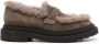 Brunello Cucinelli faux-shearling suede loafers Brown - Thumbnail 1