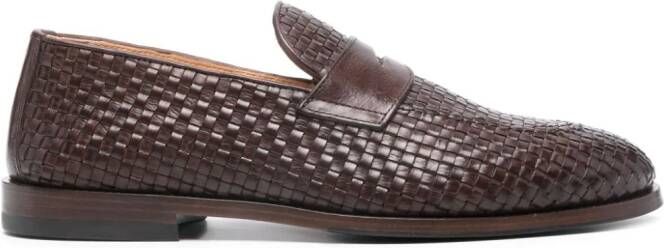 Brunello Cucinelli interwoven-design loafers Brown