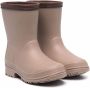Brunello Cucinelli Kids contrast-trimmed embellished wellies Neutrals - Thumbnail 1