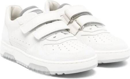 Brunello Cucinelli Kids leather low-top sneakers White