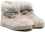 Brunello Cucinelli Kids shearling-trim snow boots Grey - Thumbnail 1