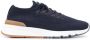 Brunello Cucinelli knitted low-top sneakers Blue - Thumbnail 1