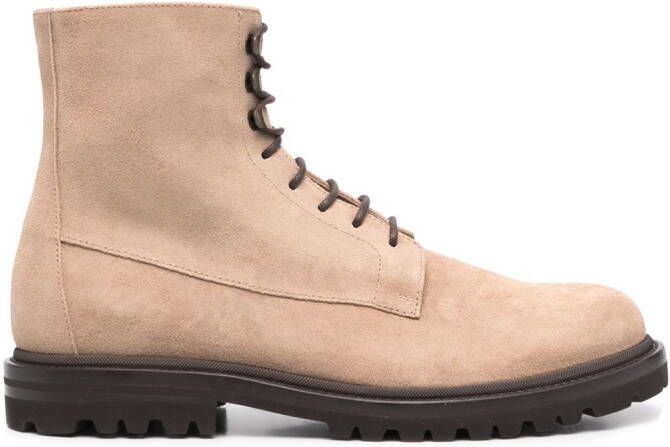Brunello Cucinelli lace-up ankle boots Neutrals