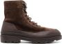 Brunello Cucinelli lace-up suede ankle boots Brown - Thumbnail 1