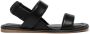 Brunello Cucinelli leather square-toe sandals Black - Thumbnail 1