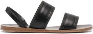 Brunello Cucinelli leather-strap sandals Black
