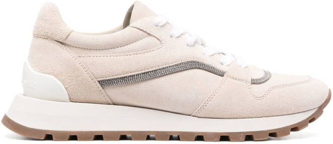 Brunello Cucinelli low-top lace-up sneakers Neutrals