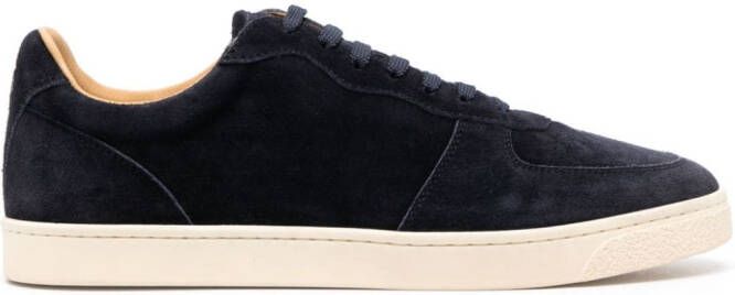 Brunello Cucinelli low-top suede sneakers Blue