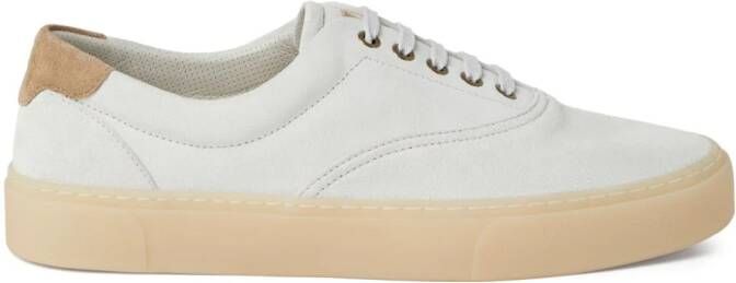 Brunello Cucinelli low-top suede sneakers White