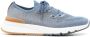 Brunello Cucinelli mesh-panel lace-up sneakers Blue - Thumbnail 1