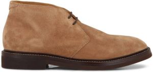 Brunello Cucinelli mid-ankle lace-up boots Brown