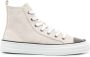 Brunello Cucinelli Monili-embellished high-top sneakers Neutrals - Thumbnail 1