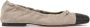 Brunello Cucinelli Monili-toe leather ballerina shoes Brown - Thumbnail 1