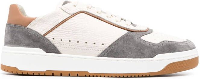 Brunello Cucinelli panelled low-top sneakers Neutrals