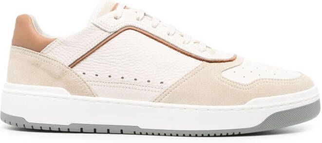 Brunello Cucinelli panelled low-top sneakers Neutrals