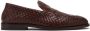 Brunello Cucinelli penny-slot woven leather loafers Brown - Thumbnail 1