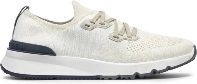 Brunello Cucinelli perforated-detail low-top sneakers White