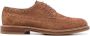 Brunello Cucinelli perforated suede brogues Brown - Thumbnail 1