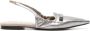 Brunello Cucinelli pointed-toe slingback ballerina shoes Silver - Thumbnail 1