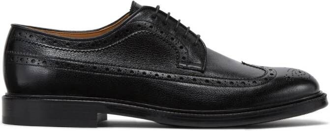 Brunello Cucinelli polished-finish lace-up brogues Black