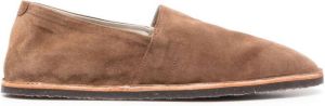Brunello Cucinelli round-toe slippers Brown