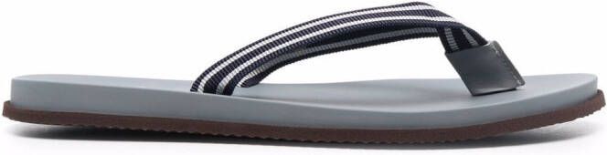 Brunello Cucinelli stripe-detail flip flops Blue