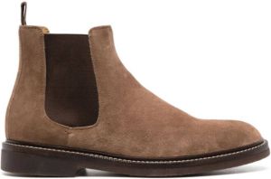 Brunello Cucinelli suede ankle boots Brown