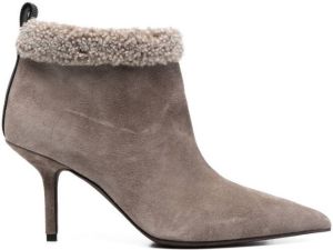 Brunello Cucinelli suede ankle boots Grey