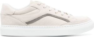 Brunello Cucinelli suede lace-up sneakers Neutrals