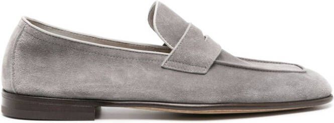 Brunello Cucinelli suede penny-slot loafers Grey