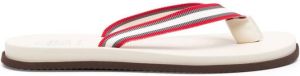 Brunello Cucinelli thong-strap flat flip flops Red